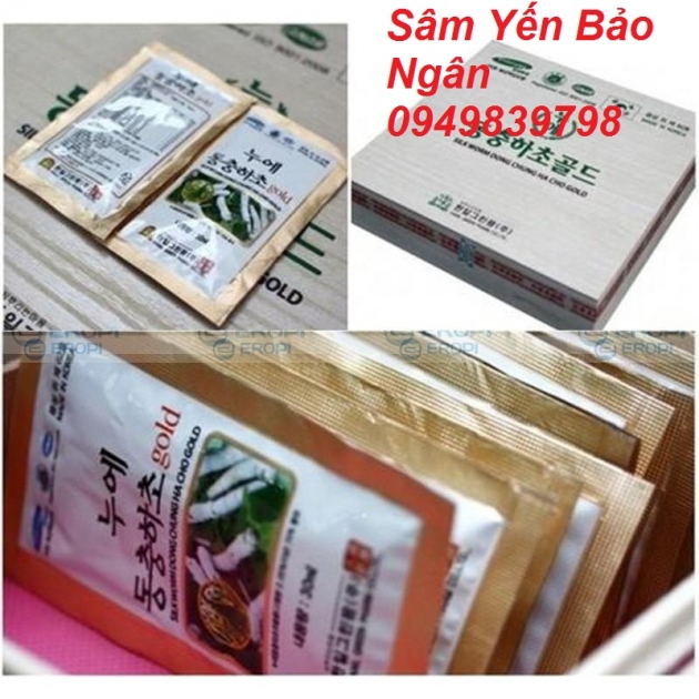 ĐÔNG TRÙNG HẠ THẢO 60 GÓI HỘP GỖ